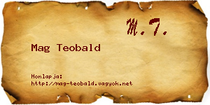 Mag Teobald névjegykártya
